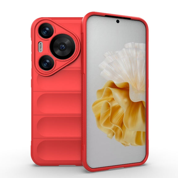 For Huawei Pura 70 Pro / 70 Pro+ Magic Shield TPU + Flannel Phone Case(Red)