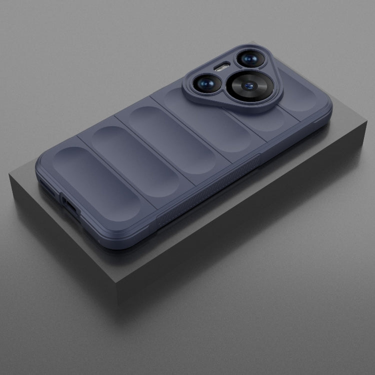 For Huawei Pura 70 Pro / 70 Pro+ Magic Shield TPU + Flannel Phone Case(Dark Blue)