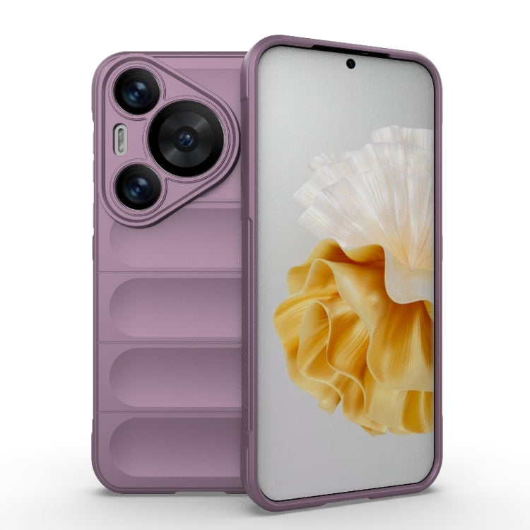 For Huawei Pura 70 Pro / 70 Pro+ Magic Shield TPU + Flannel Phone Case(Purple)