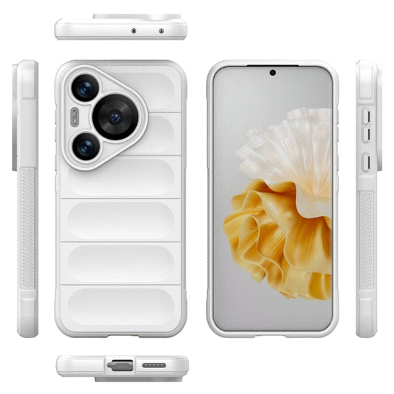 For Huawei Pura 70 Pro / 70 Pro+ Magic Shield TPU + Flannel Phone Case(White)