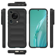 For Huawei Pura 70 Ultra Magic Shield TPU + Flannel Phone Case(Black)