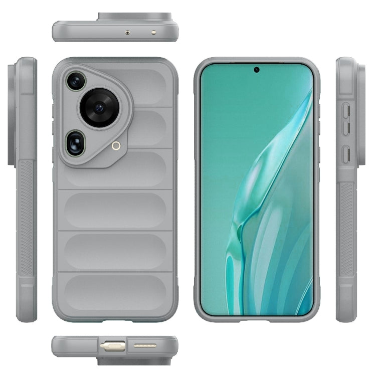 For Huawei Pura 70 Ultra Magic Shield TPU + Flannel Phone Case(Grey)