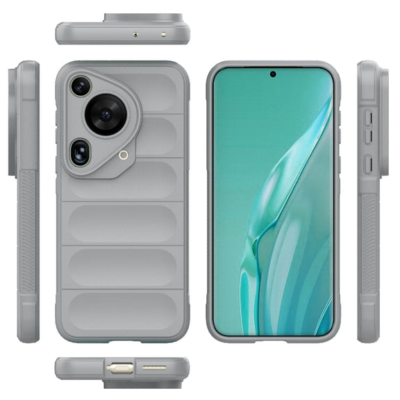 For Huawei Pura 70 Ultra Magic Shield TPU + Flannel Phone Case(Grey)