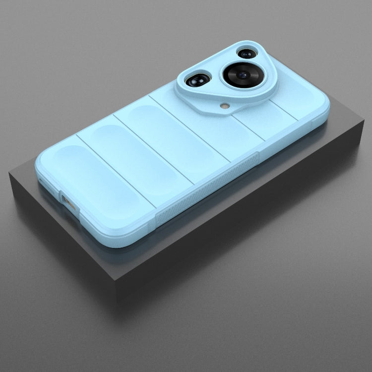 For Huawei Pura 70 Ultra Magic Shield TPU + Flannel Phone Case(Light Blue)