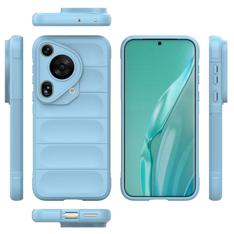 For Huawei Pura 70 Ultra Magic Shield TPU + Flannel Phone Case(Light Blue)