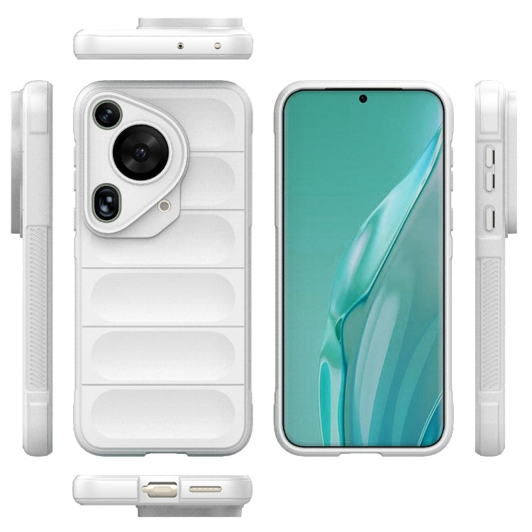 For Huawei Pura 70 Ultra Magic Shield TPU + Flannel Phone Case(White)