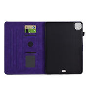 For iPad Pro 11 2024 Rhombus TPU Smart Leather Tablet Case(Purple)