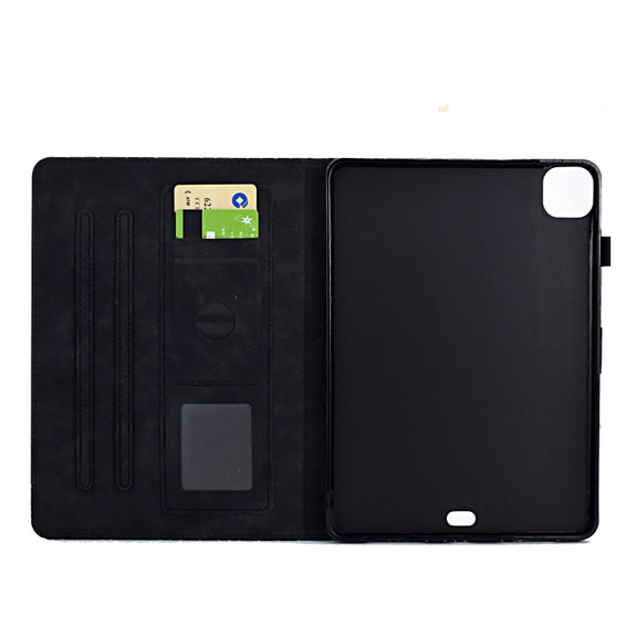 For iPad Pro 11 2024 Rhombus TPU Smart Leather Tablet Case(Black)