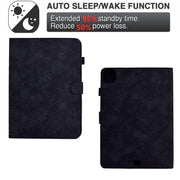 For iPad Pro 11 2024 Rhombus TPU Smart Leather Tablet Case(Black)
