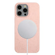 For iPhone 14 Pro Max Wheat MagSafe Magnetic Straw Material + TPU Phone Case(Pink) - free shipping - PMC TechLife - Order now!