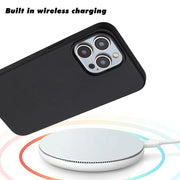 For iPhone 13 Pro Max Wheat MagSafe Magnetic Straw Material + TPU Phone Case(Black)