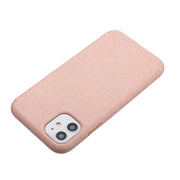 For iPhone 11 Wheat MagSafe Magnetic Straw Material + TPU Phone Case(Pink)