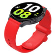 18mm Universal Solid Color Reverse Buckle Silicone Watch Band(Red) - free shipping - PMC TechLife - Order now!
