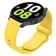 18mm Universal Solid Color Reverse Buckle Silicone Watch Band(Yellow) - free shipping - PMC TechLife - Order now!