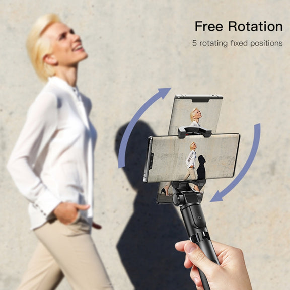 Yesido SF11 Retractable Bluetooth Tripod Phone Live Broadcast Selfie Stand(Black)