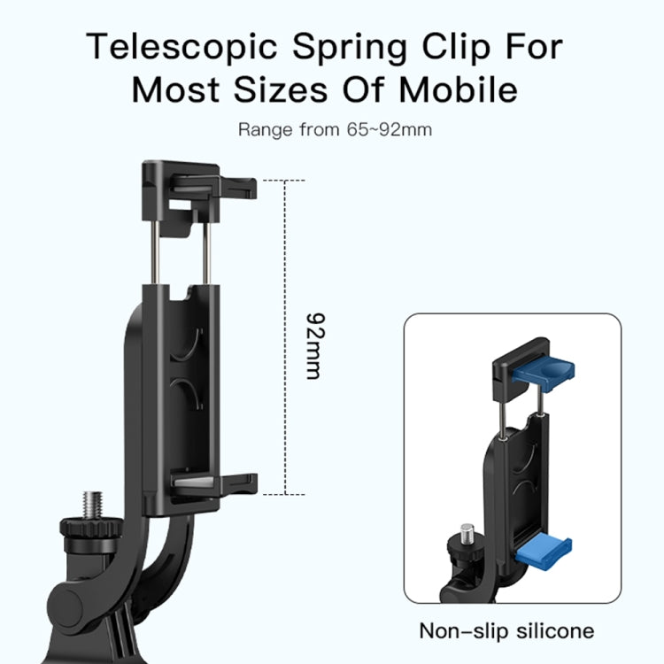 Yesido SF13 Retractable Extended Bluetooth Tripod Phone Live Streaming Selfie Stand(Black)