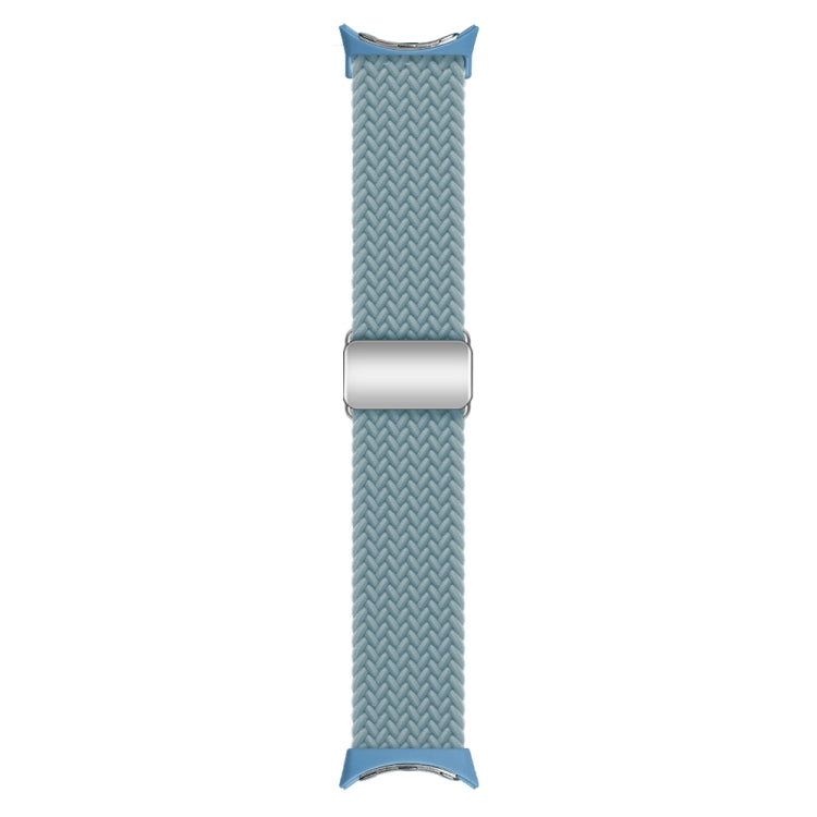 For Google Pixel Watch / Watch 2 Nylon Loop Magnetic Buckle Watch Band(Rock Blue)