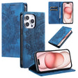 For iPhone 16 Pro Max Totem Embossed Magnetic Leather Phone Case(Blue) - iPhone 16 Pro Max Cases by PMC TechLife | Online Shopping South Africa | PMC TechLife | Buy Now Pay Later Mobicred
