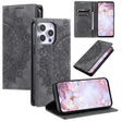For iPhone 16 Pro Max Totem Embossed Magnetic Leather Phone Case(Grey) - free shipping - PMC TechLife - Order now!