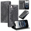 For iPhone 16e Totem Embossed Magnetic Leather Phone Case(Grey) - iPhone 16e Cases by PMC TechLife | Online Shopping South Africa | PMC TechLife | Buy Now Pay Later Mobicred