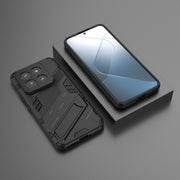 For Xiaomi 14 Pro 5G Punk Armor 2 in 1 PC + TPU Phone Case with Holder(Black)