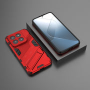 For Xiaomi 14 Pro 5G Punk Armor 2 in 1 PC + TPU Phone Case with Holder(Red)
