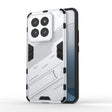For Xiaomi 14 Pro 5G Punk Armor 2 in 1 PC + TPU Phone Case with Holder(White) - 14 Pro Cases by PMC TechLife | Online Shopping South Africa | PMC TechLife | Buy Now Pay Later Mobicred