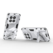 For Xiaomi 14 Pro 5G Punk Armor 2 in 1 PC + TPU Phone Case with Holder(White)