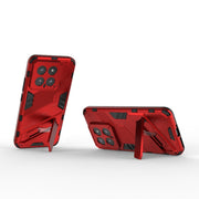 For Xiaomi 14 5G Punk Armor 2 in 1 PC + TPU Phone Case with Holder(Red)