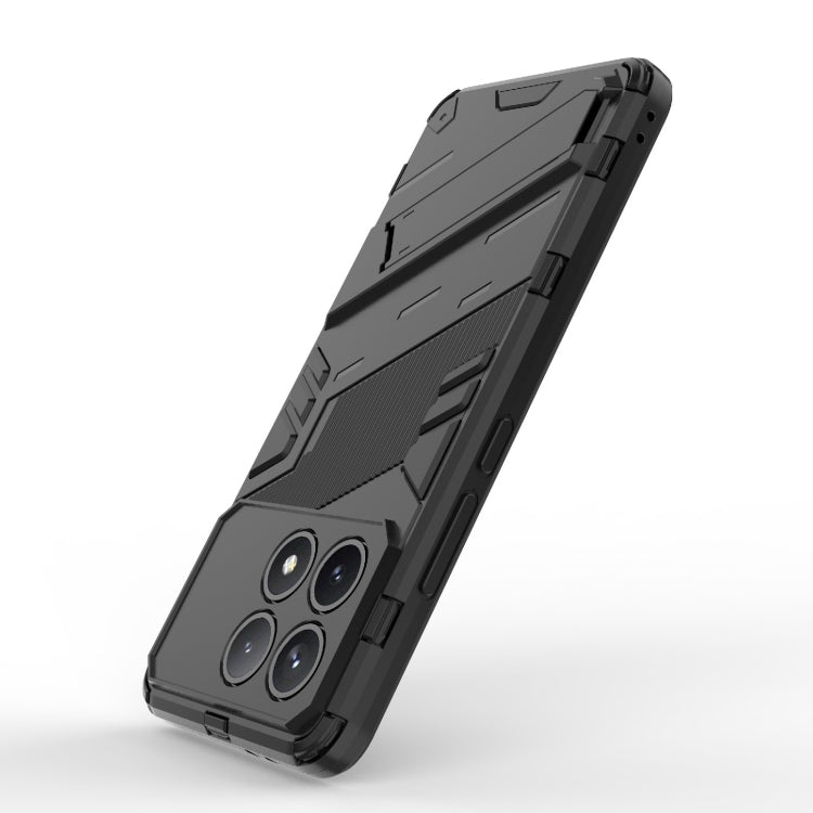 For Xiaomi Redmi K70 5G Punk Armor 2 in 1 PC + TPU Phone Case with Holder(Black)