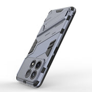 For Xiaomi Redmi K70 5G Punk Armor 2 in 1 PC + TPU Phone Case with Holder(Grey)