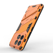 For Xiaomi Redmi K70 5G Punk Armor 2 in 1 PC + TPU Phone Case with Holder(Orange)