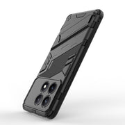 For Xiaomi Redmi K70E 5G Punk Armor 2 in 1 PC + TPU Phone Case with Holder(Black)
