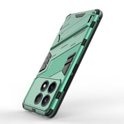 For Xiaomi Redmi K70E 5G Punk Armor 2 in 1 PC + TPU Phone Case with Holder(Green)