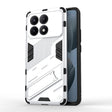 For Xiaomi Redmi K70E 5G Punk Armor 2 in 1 PC + TPU Phone Case with Holder(White) - K70E Cases by PMC TechLife | Online Shopping South Africa | PMC TechLife | Buy Now Pay Later Mobicred