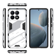 For Xiaomi Redmi K70E 5G Punk Armor 2 in 1 PC + TPU Phone Case with Holder(White)