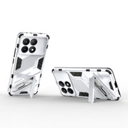 For Xiaomi Redmi K70E 5G Punk Armor 2 in 1 PC + TPU Phone Case with Holder(White)