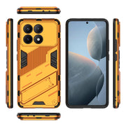 For Xiaomi Redmi K70E 5G Punk Armor 2 in 1 PC + TPU Phone Case with Holder(Orange)