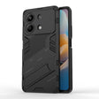 For Xiaomi Redmi Note 13R Pro 5G Punk Armor 2 in 1 PC + TPU Phone Case with Holder(Black) - Xiaomi Cases by PMC TechLife | Online Shopping South Africa | PMC TechLife | Buy Now Pay Later Mobicred