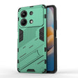 For Xiaomi Redmi Note 13R Pro 5G Punk Armor 2 in 1 PC + TPU Phone Case with Holder(Green) - Xiaomi Cases by PMC TechLife | Online Shopping South Africa | PMC TechLife | Buy Now Pay Later Mobicred
