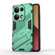 For Xiaomi Redmi Note 13 Pro 4G Global Punk Armor 2 in 1 PC + TPU Phone Case with Holder(Green)