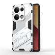 For Xiaomi Redmi Note 13 Pro 4G Global Punk Armor 2 in 1 PC + TPU Phone Case with Holder(White) - Xiaomi Cases by PMC TechLife | Online Shopping South Africa | PMC TechLife | Buy Now Pay Later Mobicred