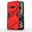For Xiaomi Redmi A3 4G Global Punk Armor 2 in 1 PC + TPU Phone Case with Holder(Red) - Xiaomi Cases by PMC TechLife | Online Shopping South Africa | PMC TechLife | Buy Now Pay Later Mobicred