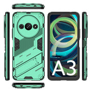 For Xiaomi Redmi A3 4G Global Punk Armor 2 in 1 PC + TPU Phone Case with Holder(Green)
