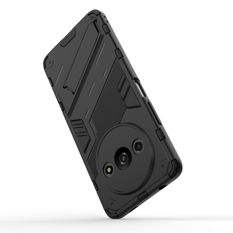 For Xiaomi Redmi A3 4G Global Punk Armor 2 in 1 PC + TPU Phone Case with Holder(Green)