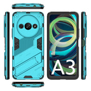 For Xiaomi Redmi A3 4G Global Punk Armor 2 in 1 PC + TPU Phone Case with Holder(Blue)