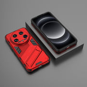 For Xiaomi 14 Ultra 5G Punk Armor 2 in 1 PC + TPU Phone Case with Holder(Red)