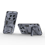 For Xiaomi 14 Ultra 5G Punk Armor 2 in 1 PC + TPU Phone Case with Holder(Grey)