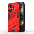 For Xiaomi Redmi Turbo 3 5G Punk Armor 2 in 1 PC + TPU Phone Case with Holder(Red) - Xiaomi Cases by PMC TechLife | Online Shopping South Africa | PMC TechLife | Buy Now Pay Later Mobicred
