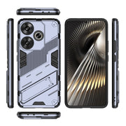 For Xiaomi Redmi Turbo 3 5G Punk Armor 2 in 1 PC + TPU Phone Case with Holder(Grey)